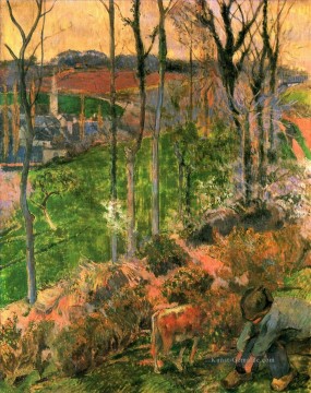 Landschaft von Pont Aven Bretagne Paul Gauguin Ölgemälde